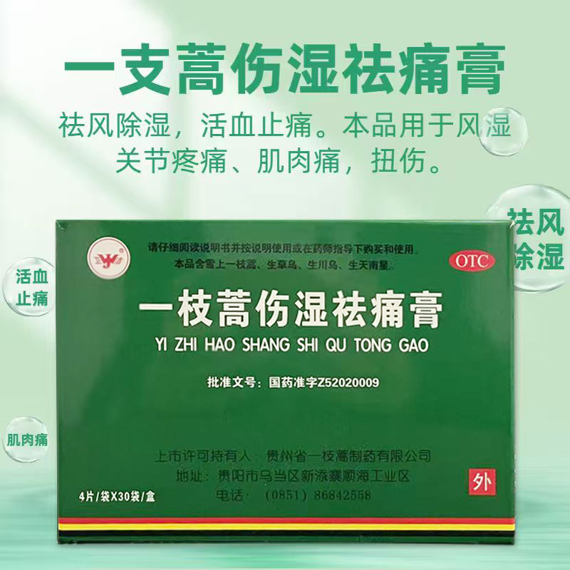 【卫洁】一枝蒿伤湿祛痛膏4贴*30袋/盒