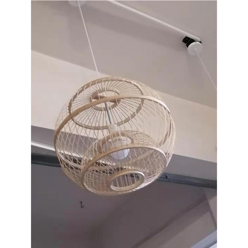 乐东黎族自治县文昌市个性定制竹编吊灯I田园装饰乡村风格酒店竹