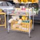 户外摆摊小推车可折叠便携式 车夜市小吃甜品车手推车 商用网红促销