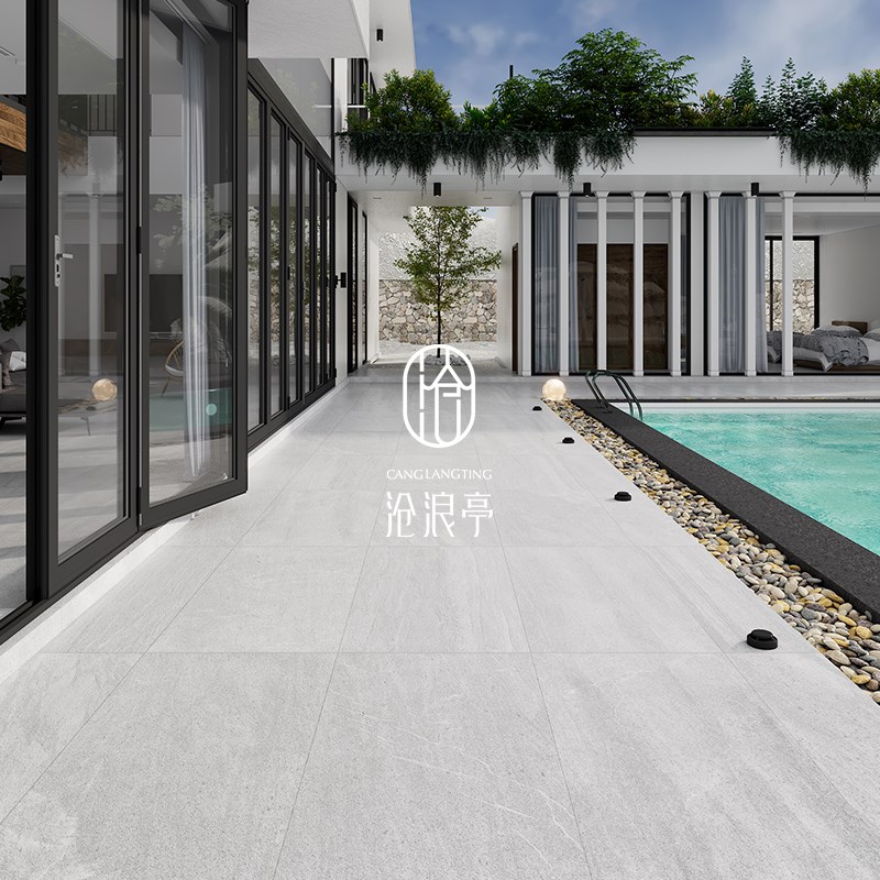 户外仿石a材石英砖庭院地砖别墅花园院子地板砖室外通体防滑铺地