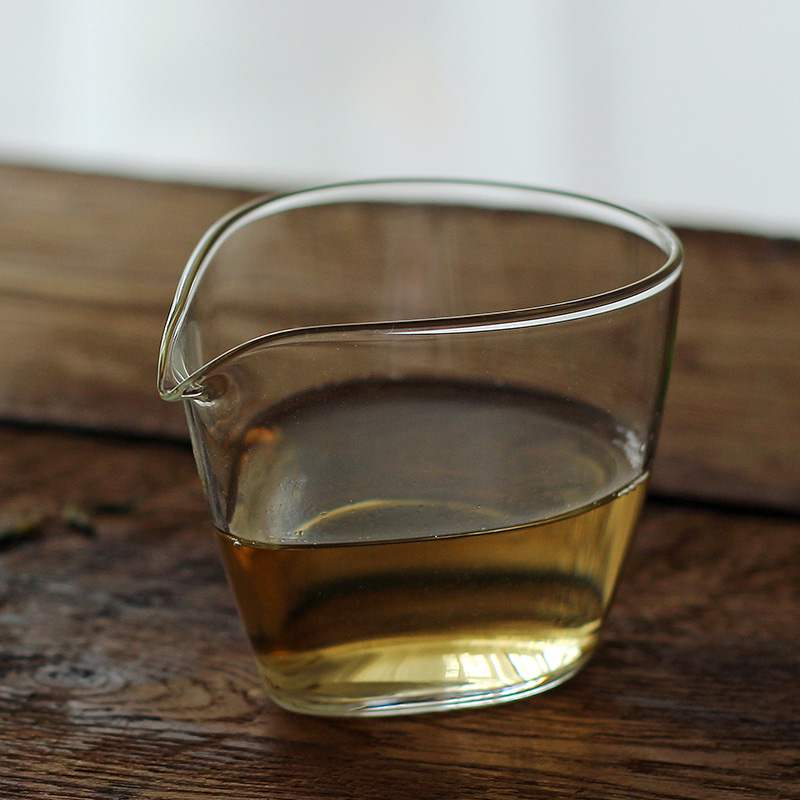 日式茶器安腾雅信风格玻璃公道杯片E口匀杯分茶器功夫茶具茶道茶