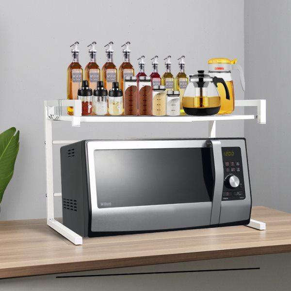 热销厨房置物架多功能伸缩微波炉架 烤箱架可调节置地收纳架神器,厨房/烹饪用具,微波炉置物架,淘宝优惠券,粉丝福利购,淘宝优惠卷
