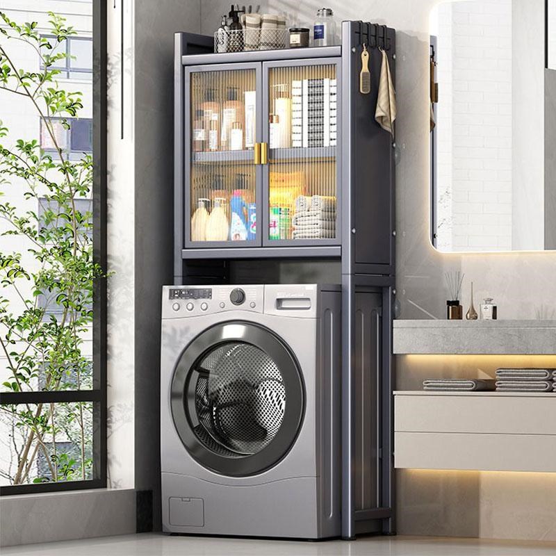 滚筒洗衣机上方置物架子厕所阳台马桶洗衣液浴室卫生间储物收纳柜