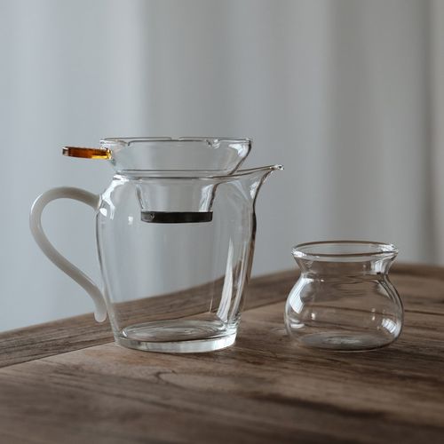 小土选物公杯茶漏套装公道杯玻璃加厚耐热分茶器高档过滤泡茶茶具