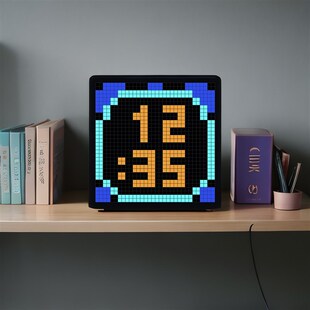 桌面时钟摆台式现代o座钟客厅电子数字钟表创意智能学生闹钟挂墙