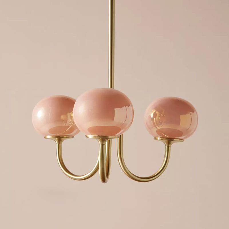 法式复古奶油风粉色卧室吊灯中古艺术设计温馨客厅主卧儿童房灯具,家装灯饰光源,智能吊灯,淘宝优惠券,粉丝福利购,淘宝优惠卷