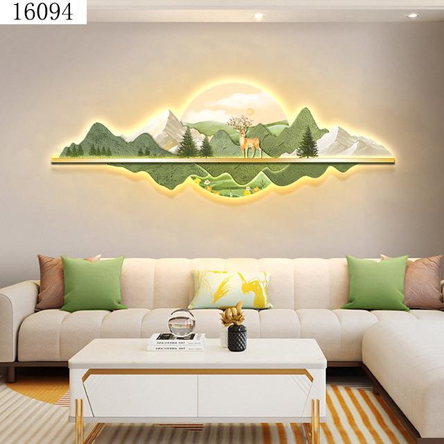 小清新床头装饰画简约系壁画走廊过道挂画led氛围灯