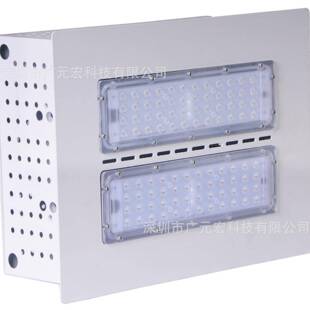 深圳LED嵌入式吊装式罩棚灯加油站灯100W150W200瓦明纬吸顶式