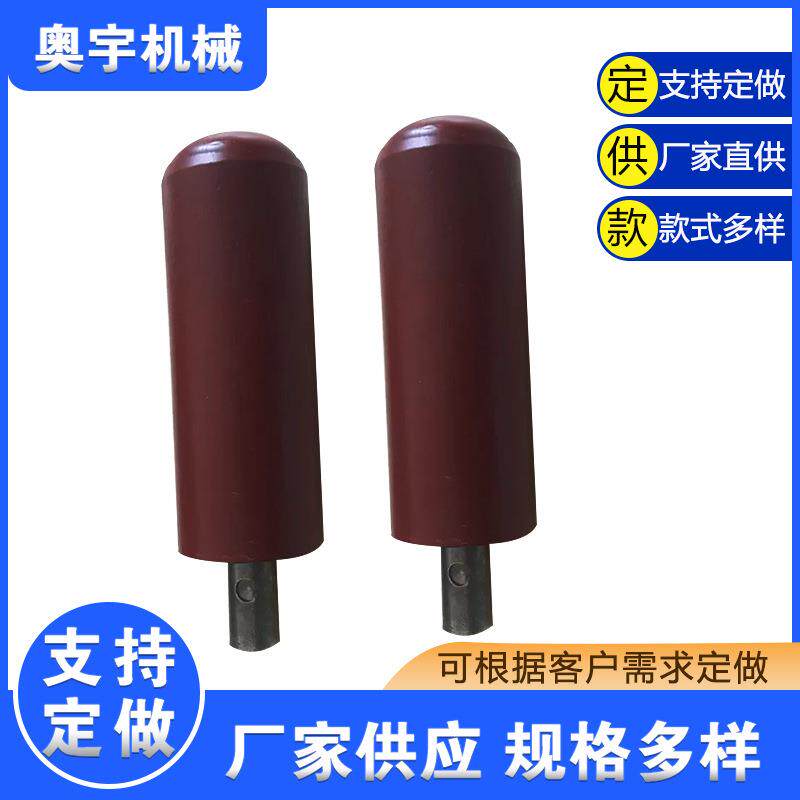 锥型下调心缓冲尼龙托辊矿用收口托辊输送机无动力滚筒托辊