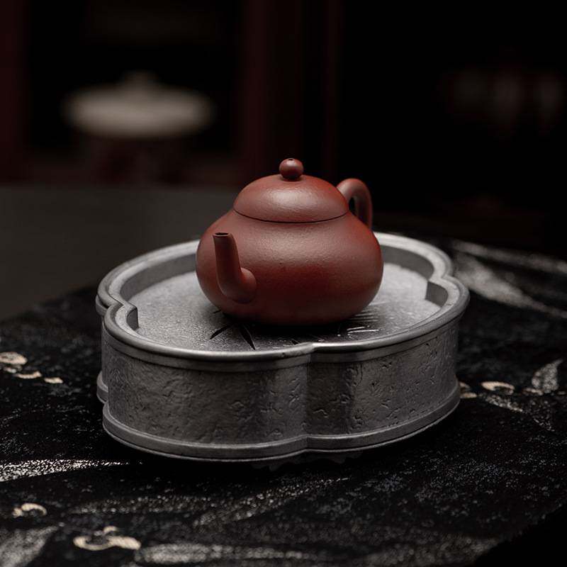 古锡茶盘家用简约禅意高档仿古功夫储水一人用茶承壶承茶托干泡台