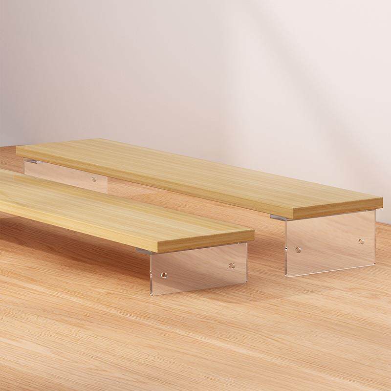 亚克力悬浮电脑显示器架台式家用屏幕支架屏幕垫高桌面置物架