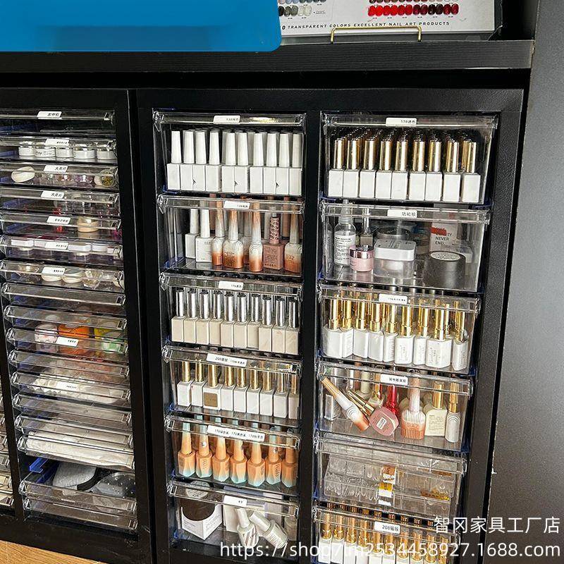 智件柜美甲收纳甲油文见详情胶柜屉抽储式物柜烘焙磨具资料柜财务