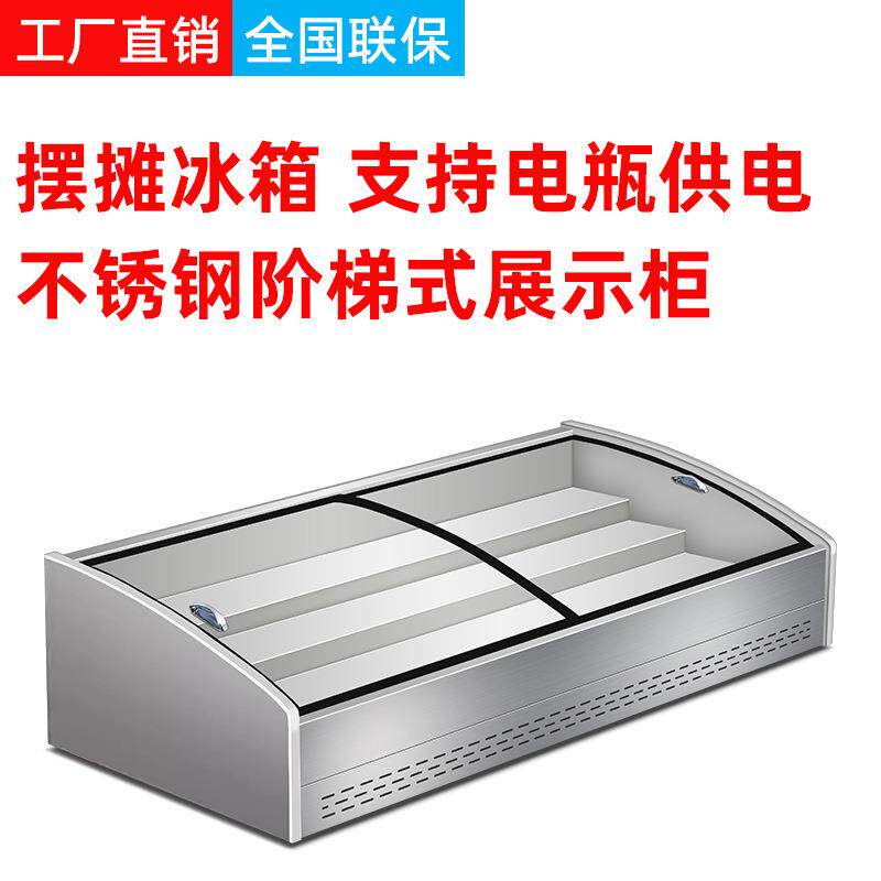 本钱不锈钢炸串烧烤展示柜三轮车摆摊冰箱冷藏冷冻点菜柜台式冰柜