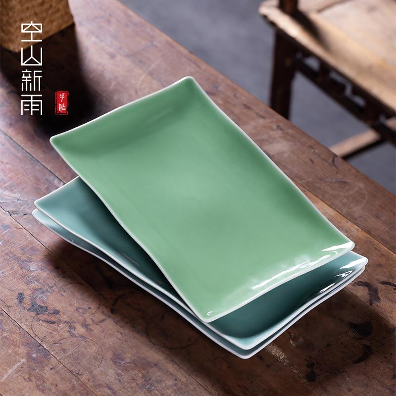 鱼盘超大号蒸鱼盘子菜盘家用2025新款餐盘陶瓷餐具菜碟子