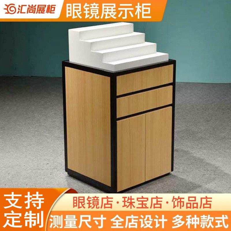 厂家定制烤漆眼镜柜太阳眼镜木质陈列柜台商场眼镜店展示柜矮柜