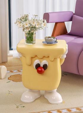 奶油风创意边几茶几床头柜客厅儿童房卧室沙发电视柜旁边落地摆件