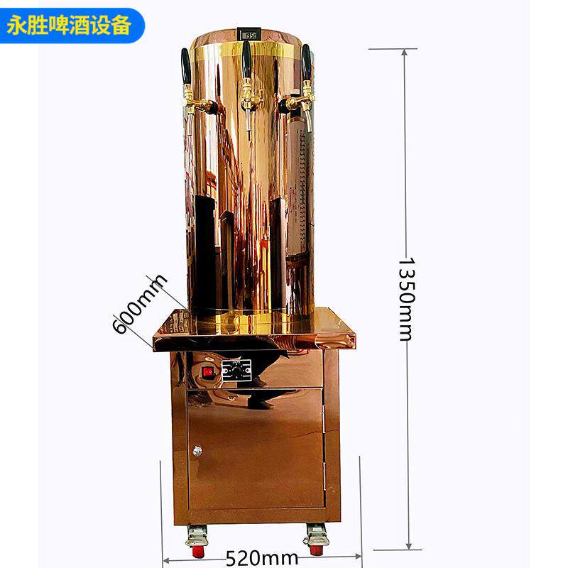 厂家双扎头977迷你罐啤机用商摊啤酒机迷你罐摆式制冷打酒机