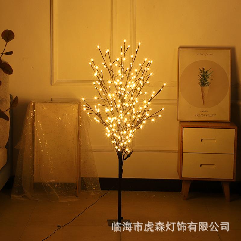 厂直销爆款led树枝灯室内氛围布置插电圣诞树灯室外庭院防水树灯