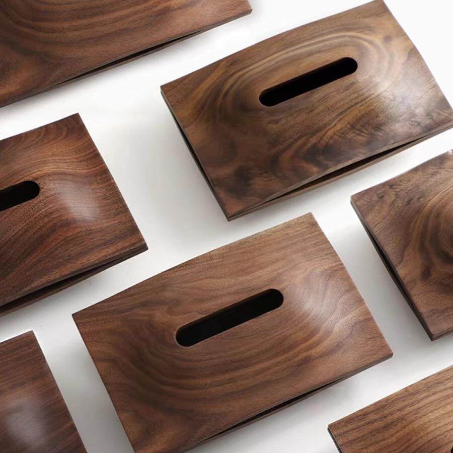 山1丘面木桌纸实盒客厅家用抽纸盒高档现代简约整巾木
