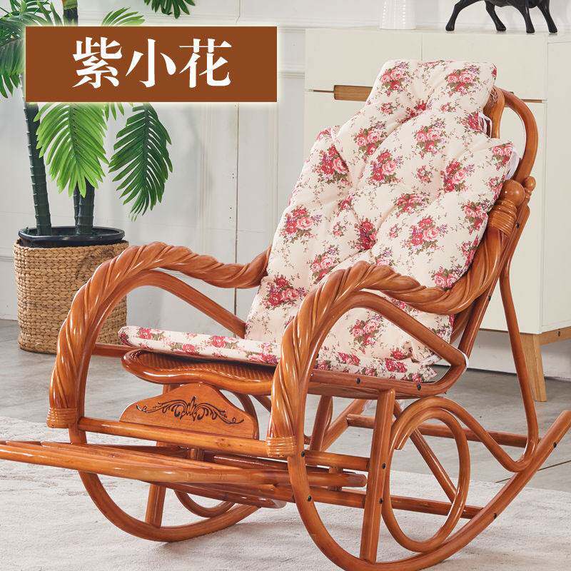 可拆洗藤摇椅坐垫摇摇椅垫藤椅座垫躺椅逍遥椅垫子靠垫加厚通用
