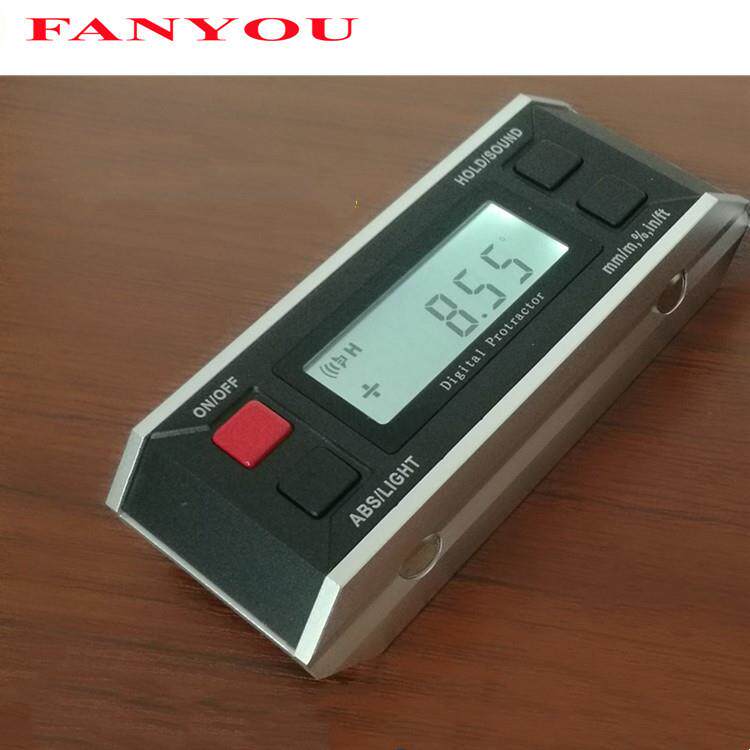 凡莜4键带磁背光电子数显倾角仪角度尺坡度仪角度仪水平尺量角器