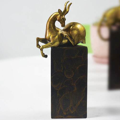 全摆铜十生肖办摆件客厅二公室家居装饰品中式铜雕塑件hexin01工