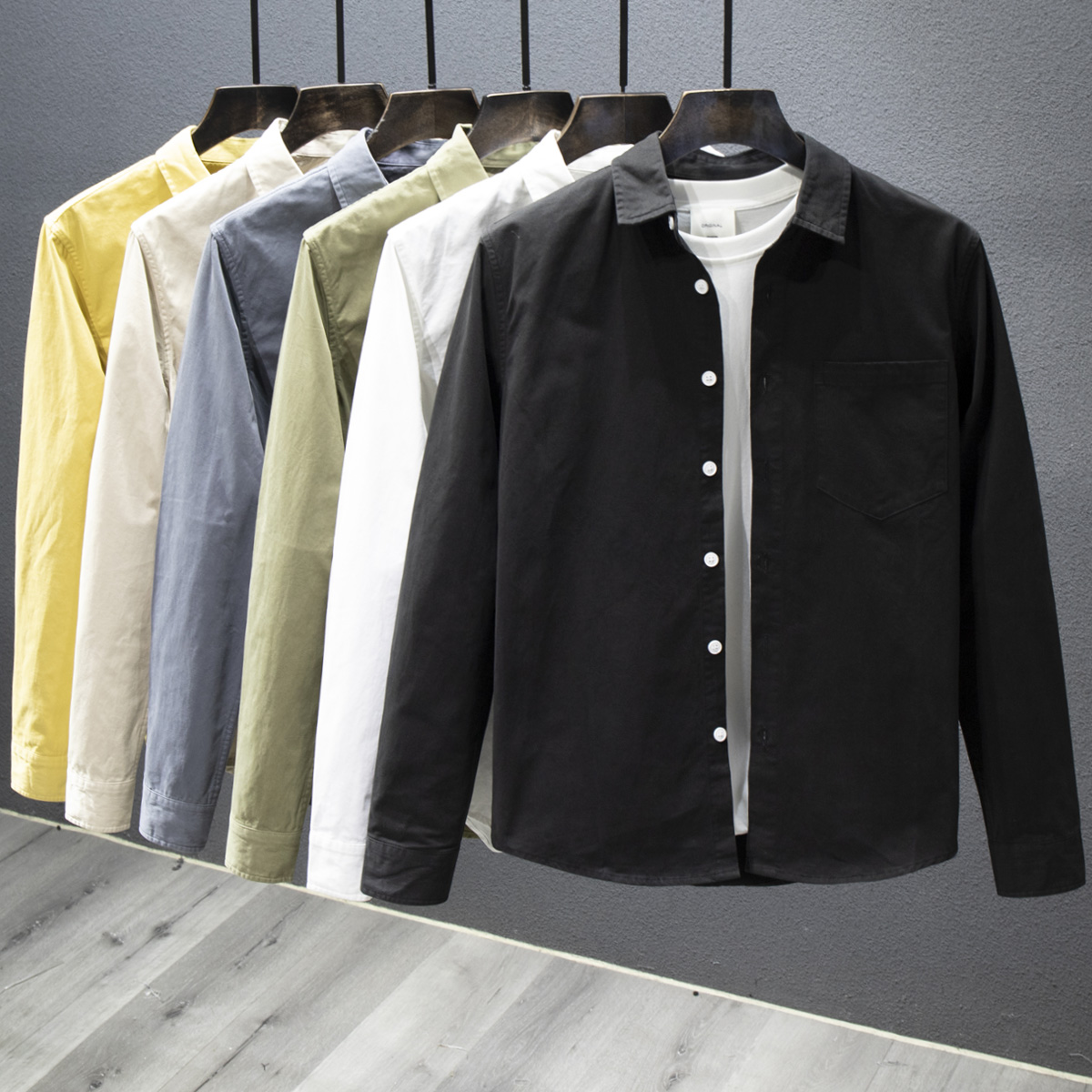 2025春秋季新款衬衫纯棉