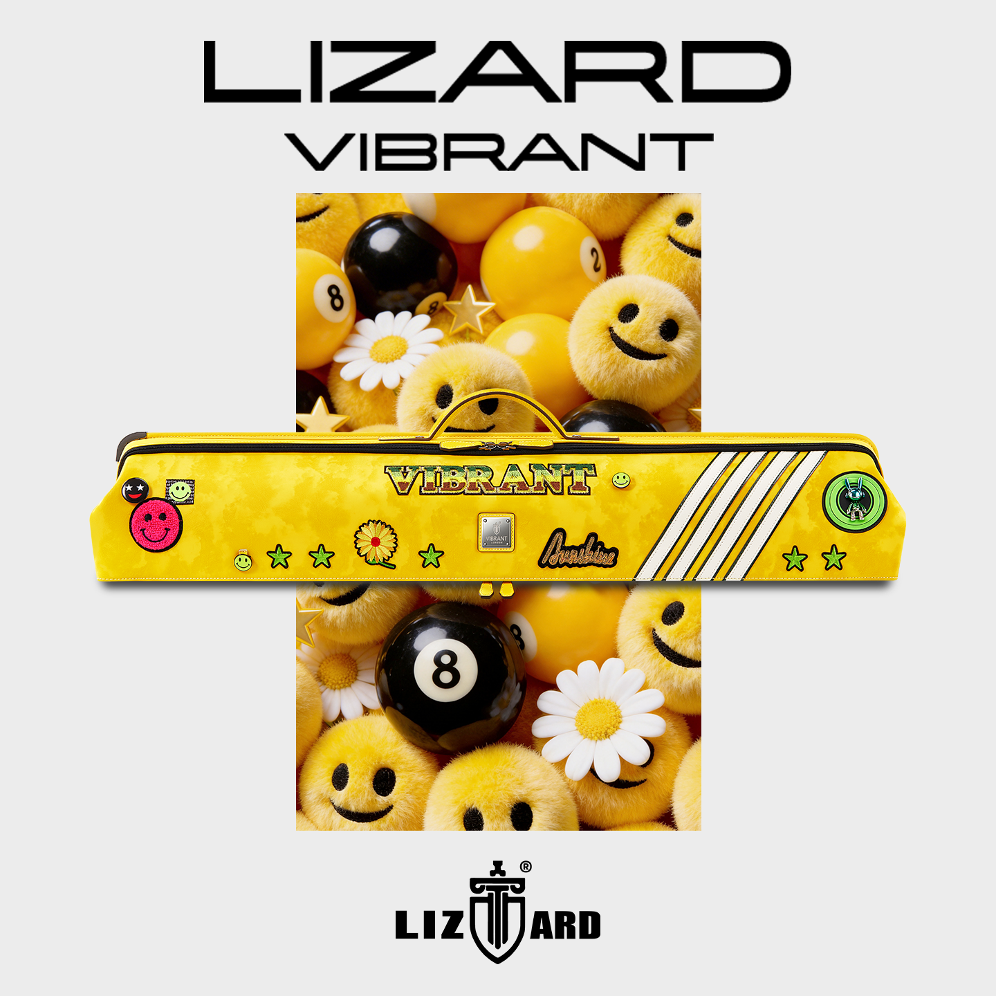 LIZARD莱瑟塔官方正品彩虹系列真皮高颜值七孔大头杆通用台球杆包