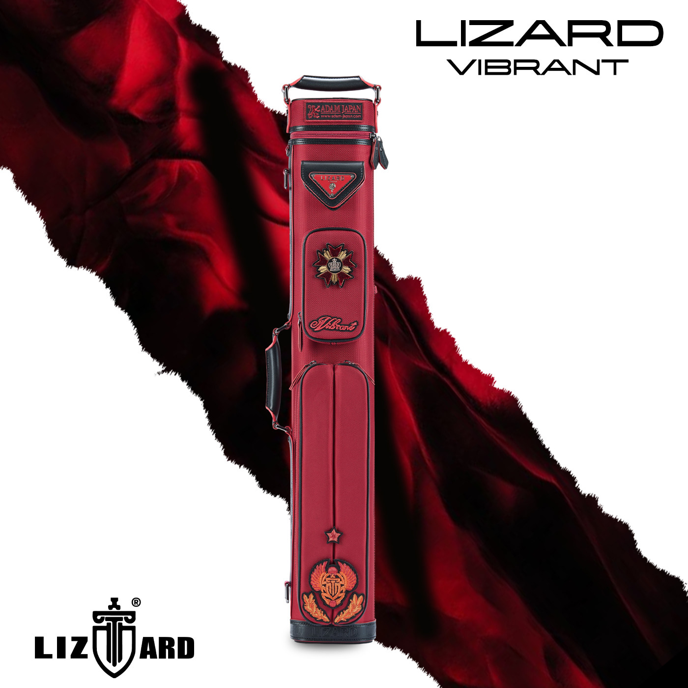 LIZARD莱瑟塔圣甲系列耐磨防水多功能七孔大头杆通用台球杆桶杆包