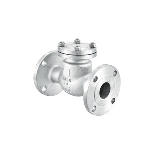 卧式 16P旋启式 单向阀逆止阀门dn50 316L不锈钢法兰止回阀H44W 304