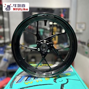 正品摩法斯MFZ双子星双碟全锻造轮毂CNC赛道轻量化12寸三孔2.5J