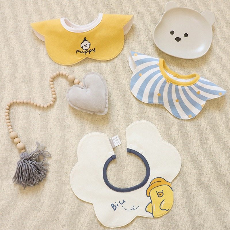 婴儿纯棉防水可爱围嘴新生儿口水巾春夏季薄款抱被防吐奶吃饭兜兜,婴童用品,小围嘴,淘宝优惠券,粉丝福利购,淘宝优惠卷