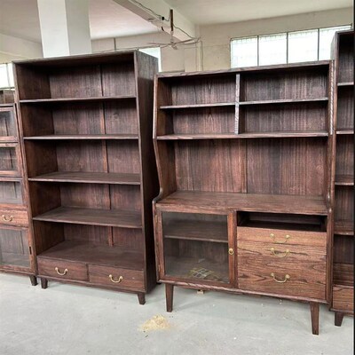 全实木家具榫卯茶k具储物柜客厅组合家居咖啡柜茶杯架新中式餐边