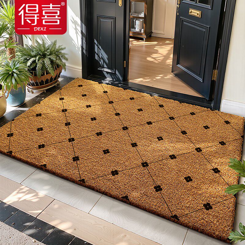 天然椰棕入户门地垫门垫家用门口耐脏脚踏垫门外进门玄关垫子脚垫