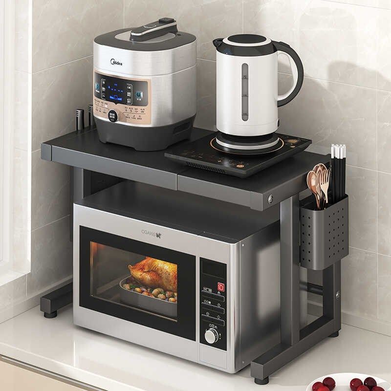 厨房锅架置物架台面收纳架落地多层微波炉烤箱架子家用单层储物架,厨房/烹饪用具,微波炉置物架,淘宝优惠券,粉丝福利购,淘宝优惠卷
