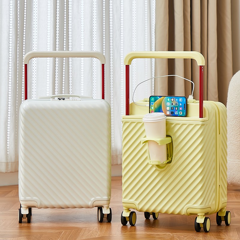 新款高颜值小行李箱18寸可登机拉杆箱多功能轻便旅行箱女登机出差