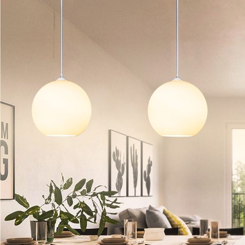现代简约卧室床头灯圆球酒吧台灯具玄关灯楼梯服装店玻璃球形吊灯
