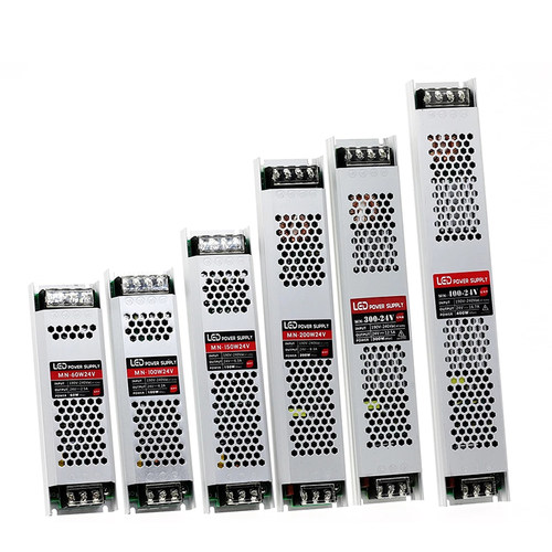 LED超薄灯箱电源开关变压器12v转220v开关24v直流静音线性灯电源