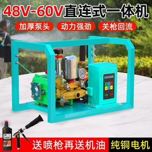 电动打药机果园全自动48V60V三轮车高压大功率新款 遥控打药喷洒机