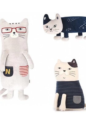 2023款可爱的猫咪玩偶抱枕装饰摆件卡通动物摆件饰品!12月24日发