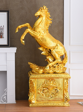 马到成功摆件大马工艺品一马当先摆件公司开业乔迁周年送礼马摆件