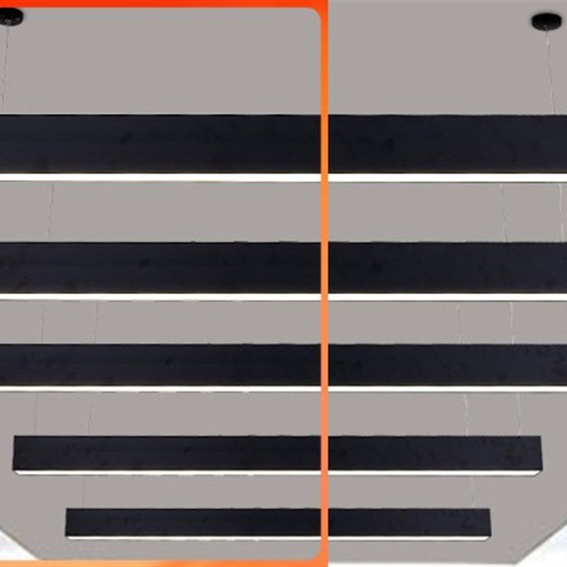 单管t8办公灯盘ledt5天花板灯吊线格栅灯萤光灯书房灯铝材饭厅灯