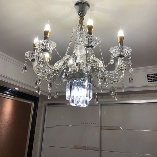 简约现代水晶灯欧式客厅灯餐厅led吊灯创意家居别墅书房卧室灯具