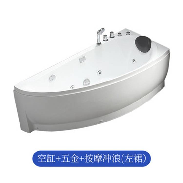 小户型小尺寸亚克力家用按摩冲浪浴缸泡澡浴盆迷你舒适轻奢风格