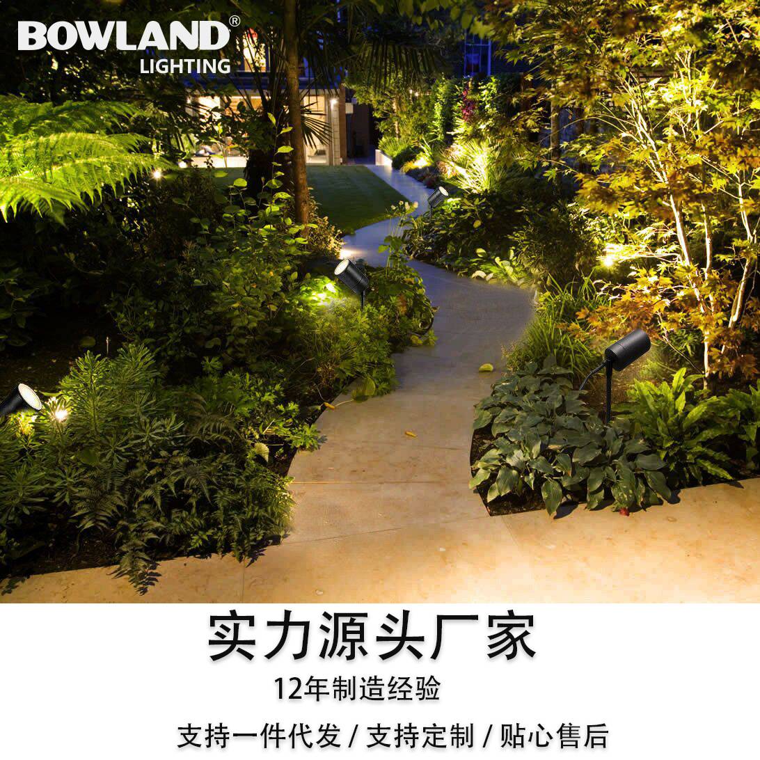新款不锈钢户外插地灯，防水草坪灯，工厂制作户外LED地插灯