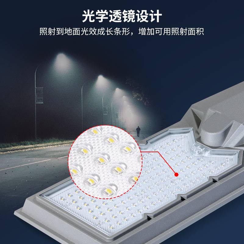 太阳能户外路灯家用照明庭院灯防水室外人体感应led灯新农村道路