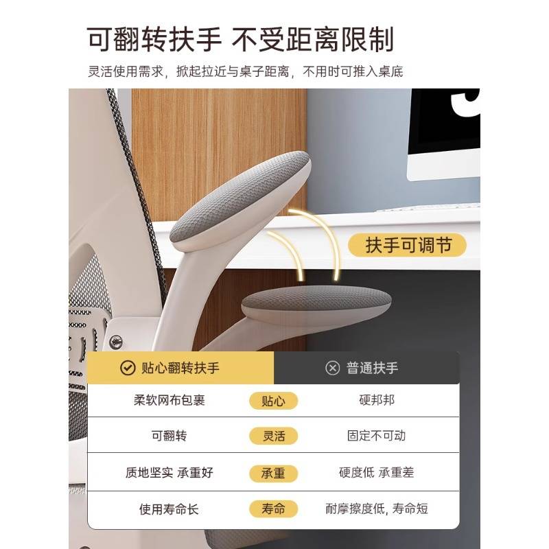 人体工学椅子护腰电脑椅家用电竞椅子舒适久坐老板座椅可躺办公椅