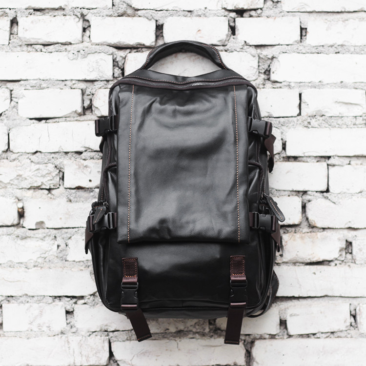 男士头层牛皮双肩包休闲真皮旅行袋韩版电脑背包书包英伦潮流男包,箱包皮具/热销女包/男包,双肩背包,淘宝优惠券,粉丝福利购,淘宝优惠卷