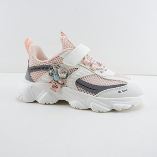 夏季女儿童鞋子单层网面老爹鞋31-37码轻便透气防滑女中童运动鞋