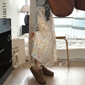 韩系碎花半身裙a字蛋糕中长款 大码 胖mm显瘦藏肉田园风小清新裙子